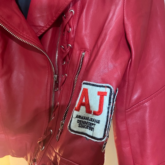 Amisu Leather Jacket. Size- 40 (Fit M-L) - Picture 7 of 9